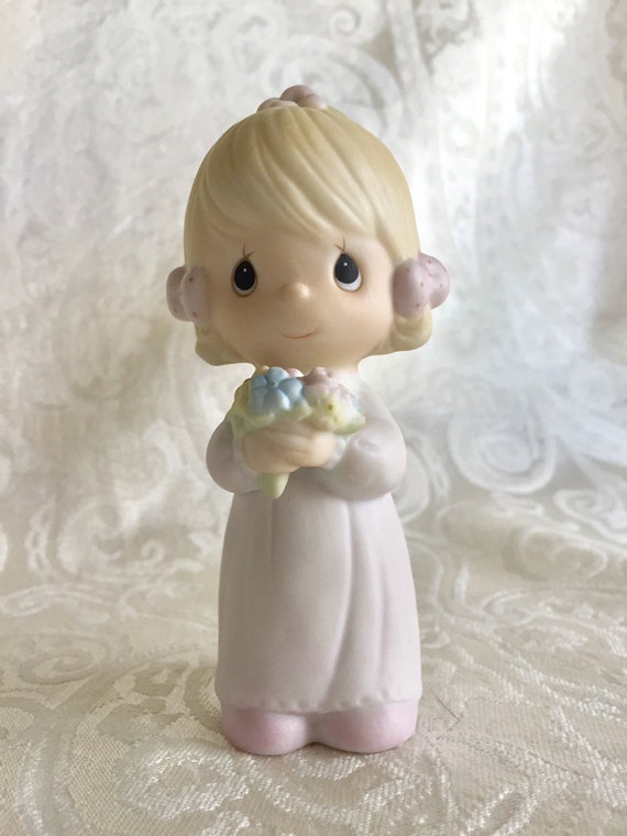 precious moments flower girl doll