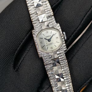 Chaika white gold plated 17 Jewels CCCP Wristwatch caliber 1601 watch часы Чайка 1980s