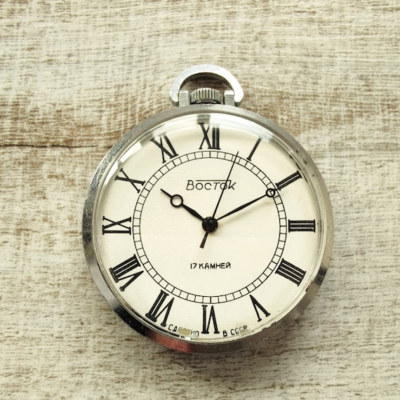 Wostok (Vostok) 17 Jewels SU pocket watch caliber… - image 1