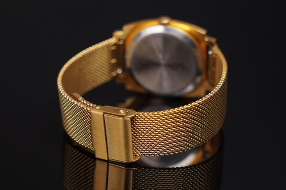 ZIM 15 Jewels Gold Plated USSR Wristwatch caliber… - image 6