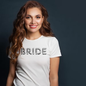 Bride & Bridesmaids matching shirts SVG file Bride Bride squad for bachelorette party bridal shower engagement part bridal party proposal