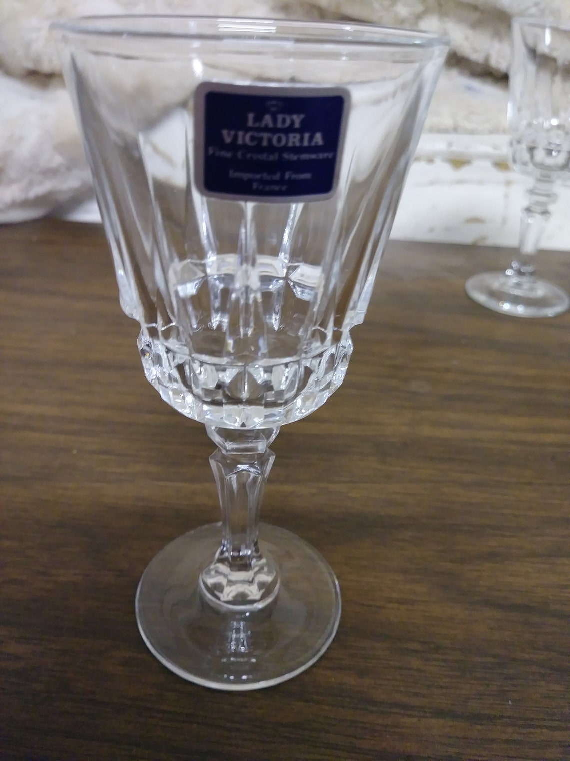 Lady Victoria Fine Crystal Stemware Chantelle Pattern Four 2oz Etsy