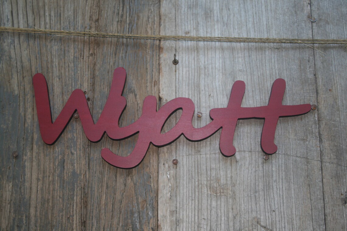 Custom Carved Wood Names Carved Wood Names Names Etsy