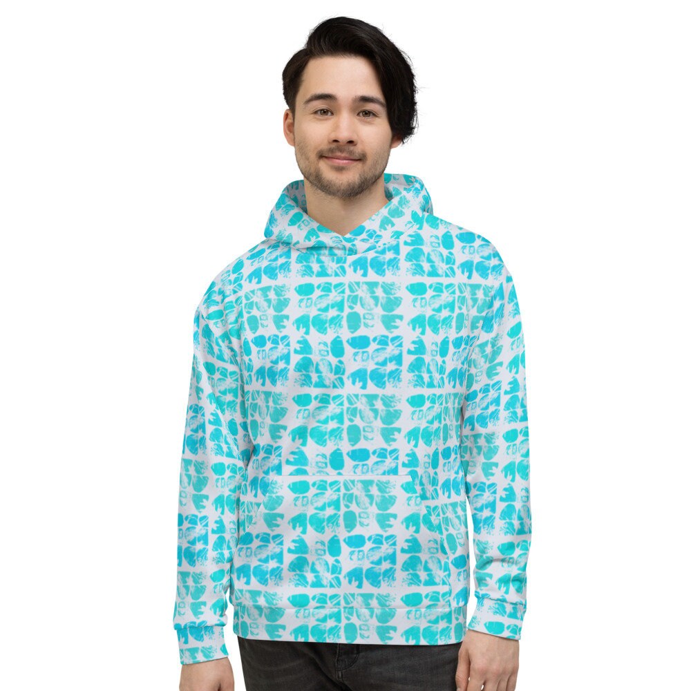 Turquoise Hooded Sweater main image 0