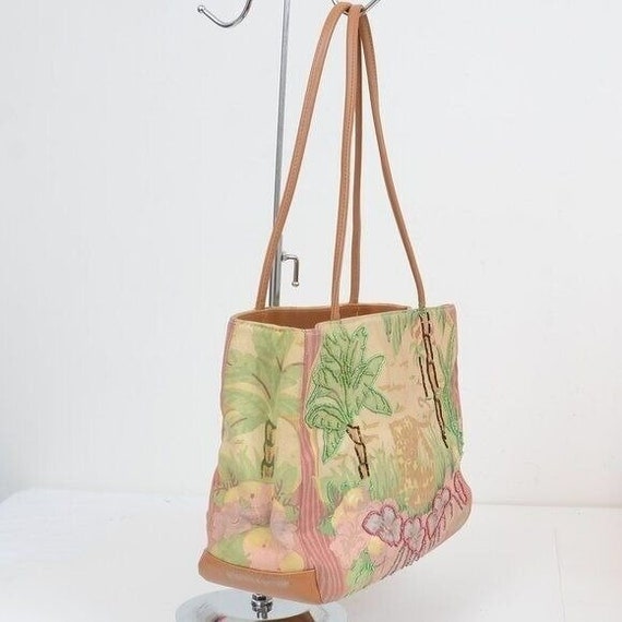 Isabella Fiore Vintage Cheetah Beaded Bag Shoulde… - image 3