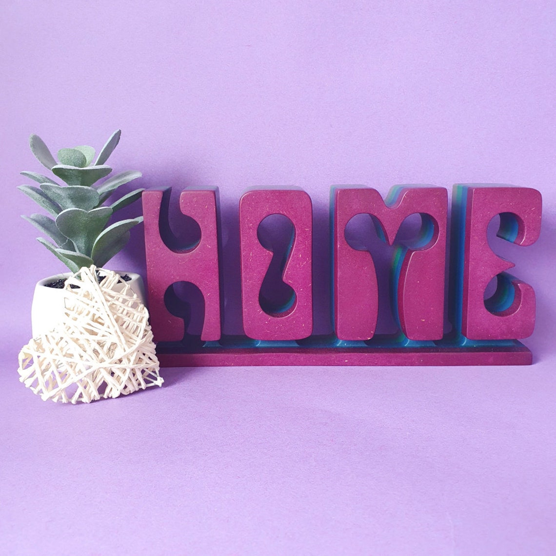 Wood Home Sign 3D Sign Freestanding Sign Home Sign Home Etsy