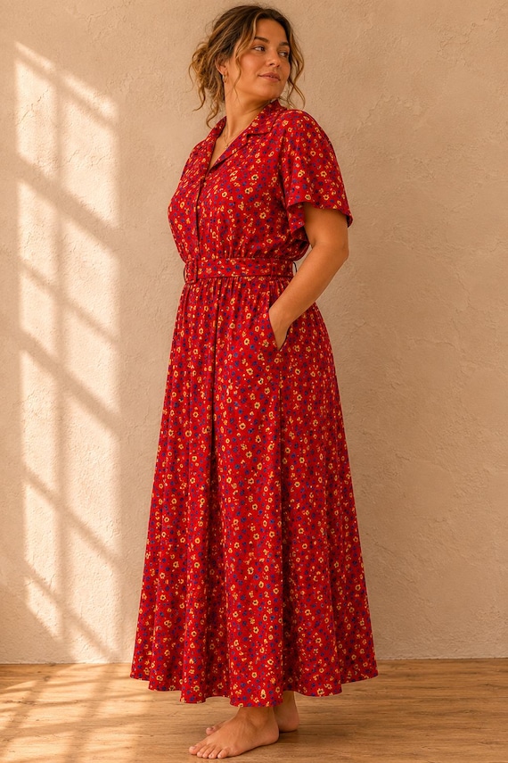 red dress talbots Bow Detail Ponte Knit A-Line Dress