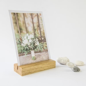 Set of 5 Oak photo holders