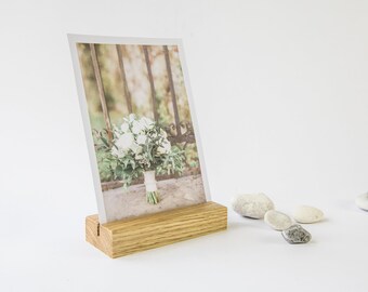 Set of 2 Oak photo holders