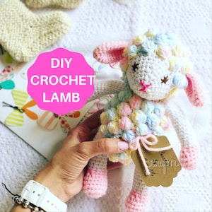 Crochet toy pattern PDF tutorial Amigurumi sheep tutorial, crochet lamb pattern, amigurumi pattern, crochet animal pattern, Easter lamb pdf