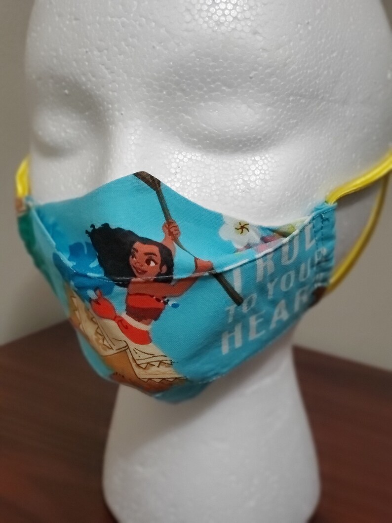 Moana Mask 3D masks Face Masks Face Coverings Adult Masks | Etsy