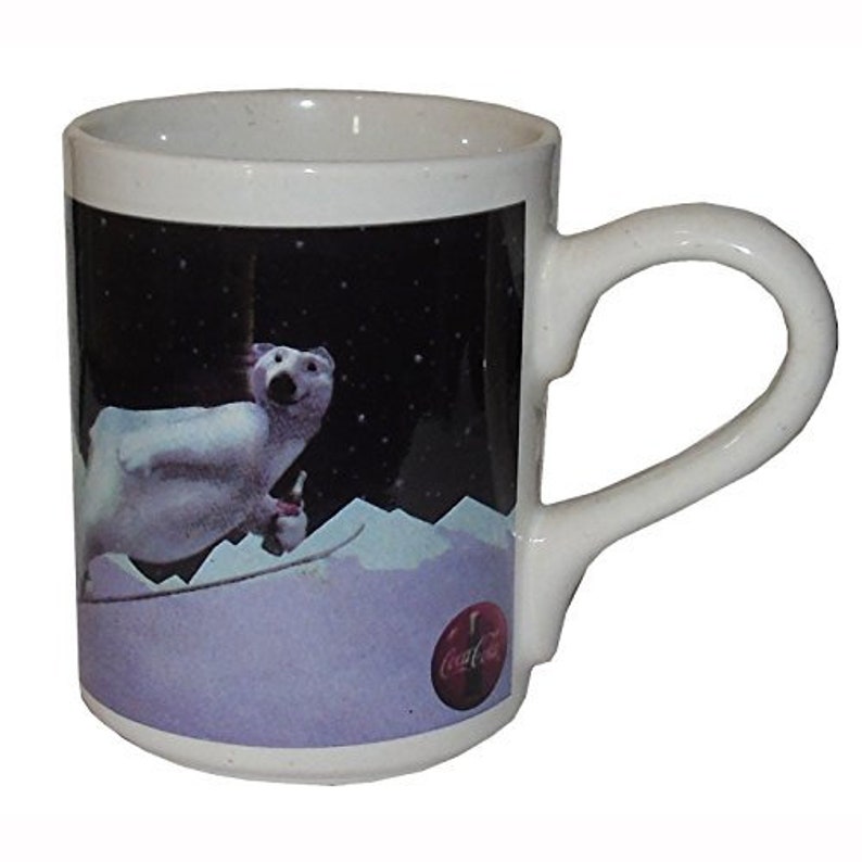 Coca Cola Ski Jumping polar bear Coffee Mug