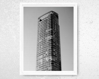 50 West in the Financial District, NYC Black & White Photography Print, High Contrast, Fine Art Print