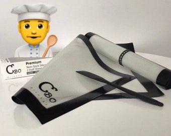 SILICONE BAKING MAT, Baking Sheet, Silicone Reusable Baking Craft Sheet Spatula 3pc Set, Kitchen Dining Mat For Baking Pastry And Cookie