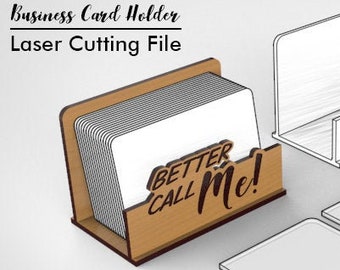 Business Card Holder - laser cut file