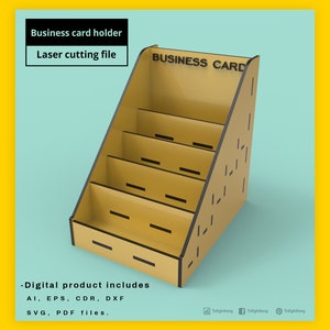 Business Card Holder laser cut file image 2