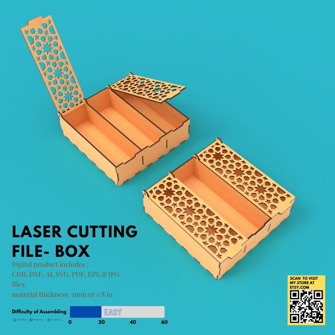 BOX Laser Cut File | Etsy