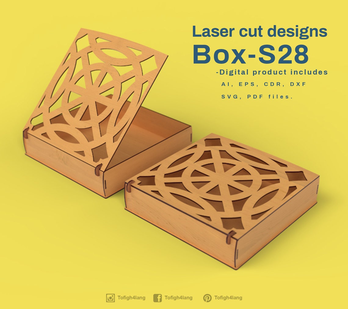 BOX Laser Cut File | Etsy