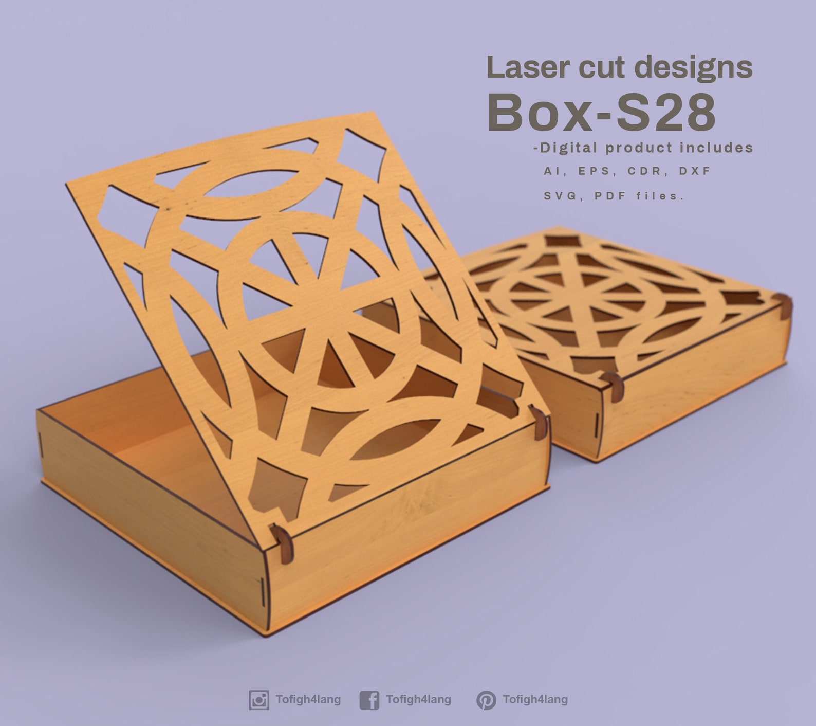 BOX Laser Cut File | Etsy