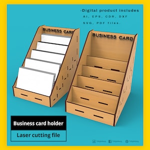 Business Card Holder laser cut file image 1