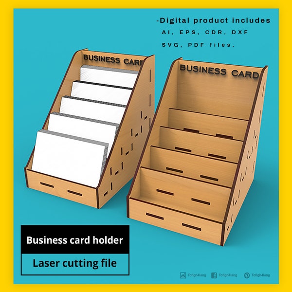 Business Card Holder - laser cut file