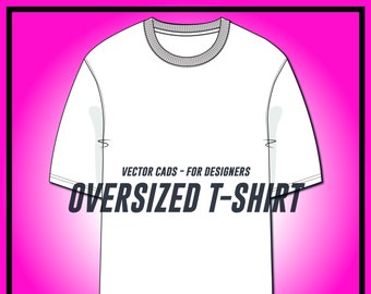 T-shirt - SVG - Vector CAD - Mens Tshirt Technical Drawing