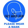 Face Mask Sign Printable, SVG Downloadable A4 Face Mask Sign. Face ...