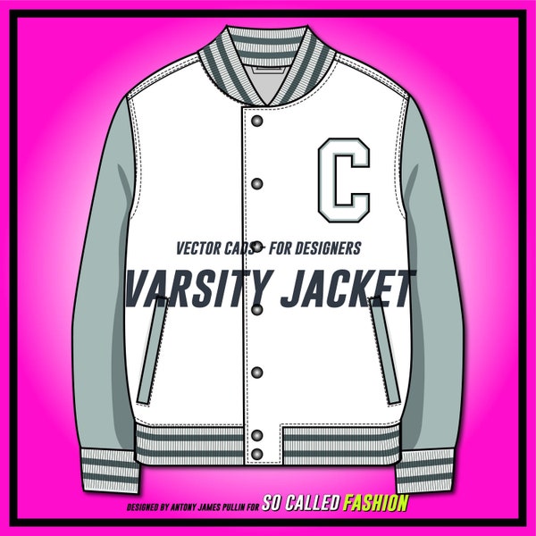 Letterman Jacket Templates Etsy Letterman Jacket Templates Etsy