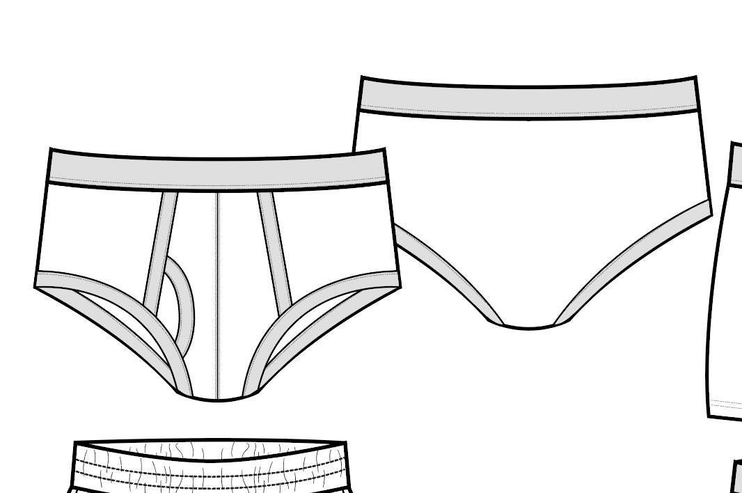 Mens Underwear Pack SVG Vector CAD Mens (Instant Download) - Etsy