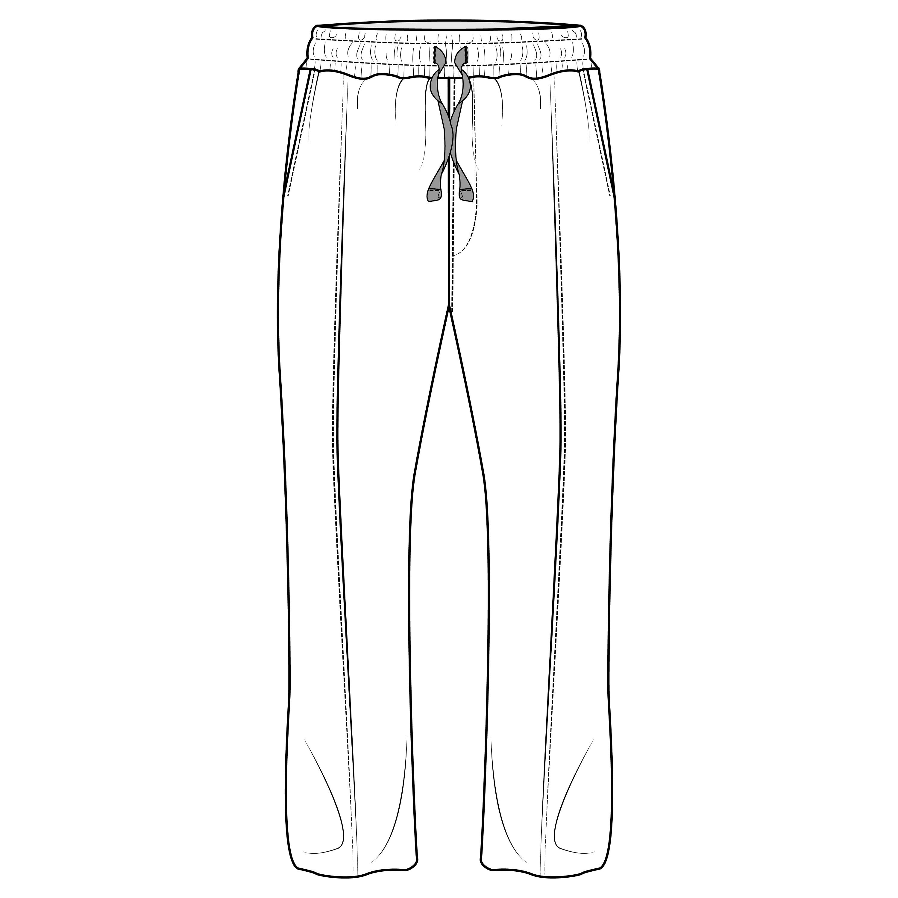 Vector Relaxed Pant Baggy Bottoms Flat Sketch for Adobe - Etsy UK