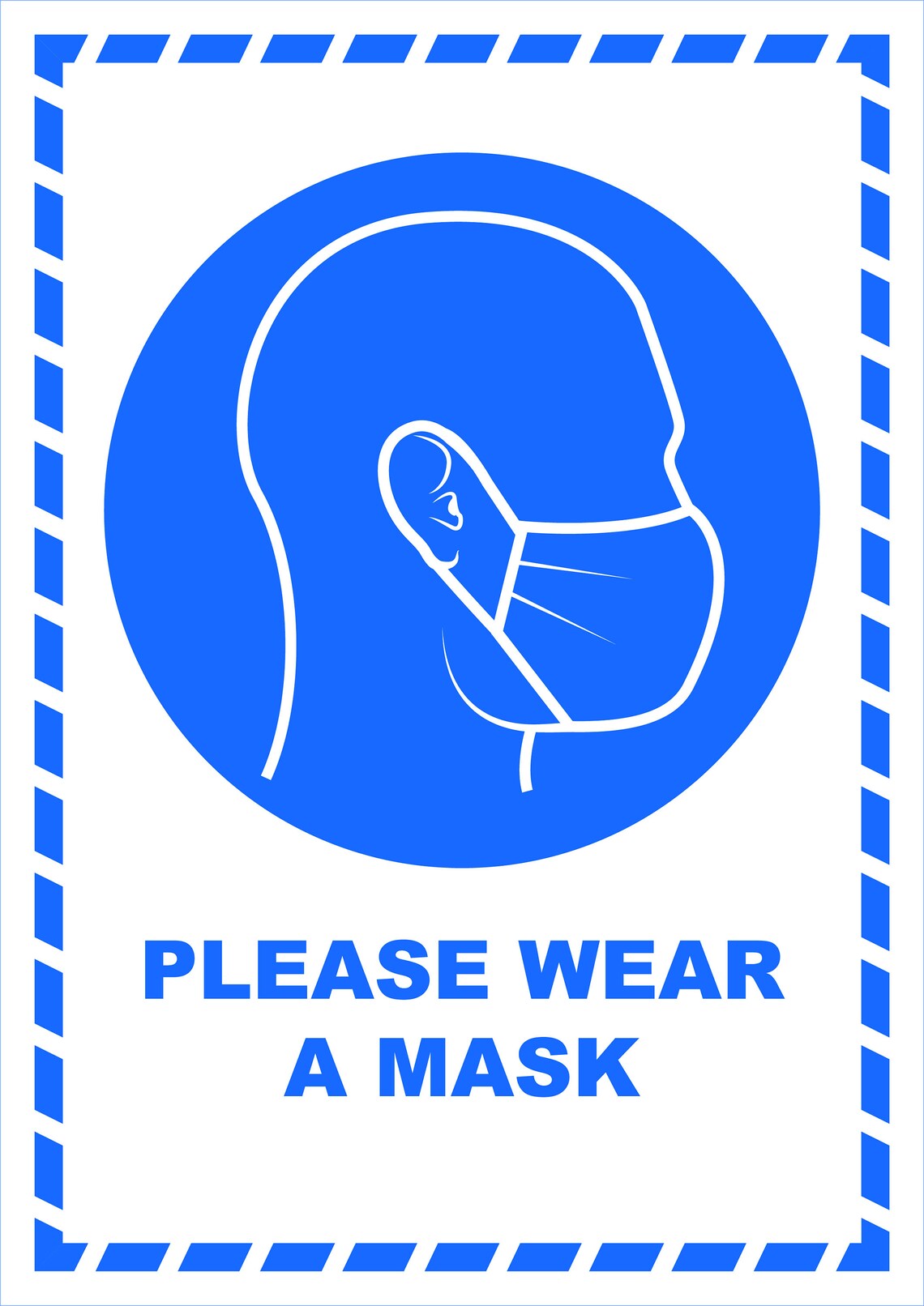 Face Mask Sign Printable, SVG Downloadable A4 Face Mask Sign. Face ...