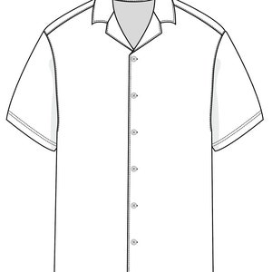 Vector Revere Shirt SVG Flat Sketch for Adobe Illustrator - Etsy