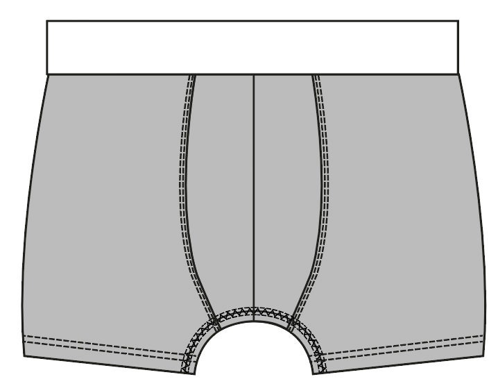 Mens Underwear SVG Vector CAD Mens Boxers, Mens Briefs, Underwear