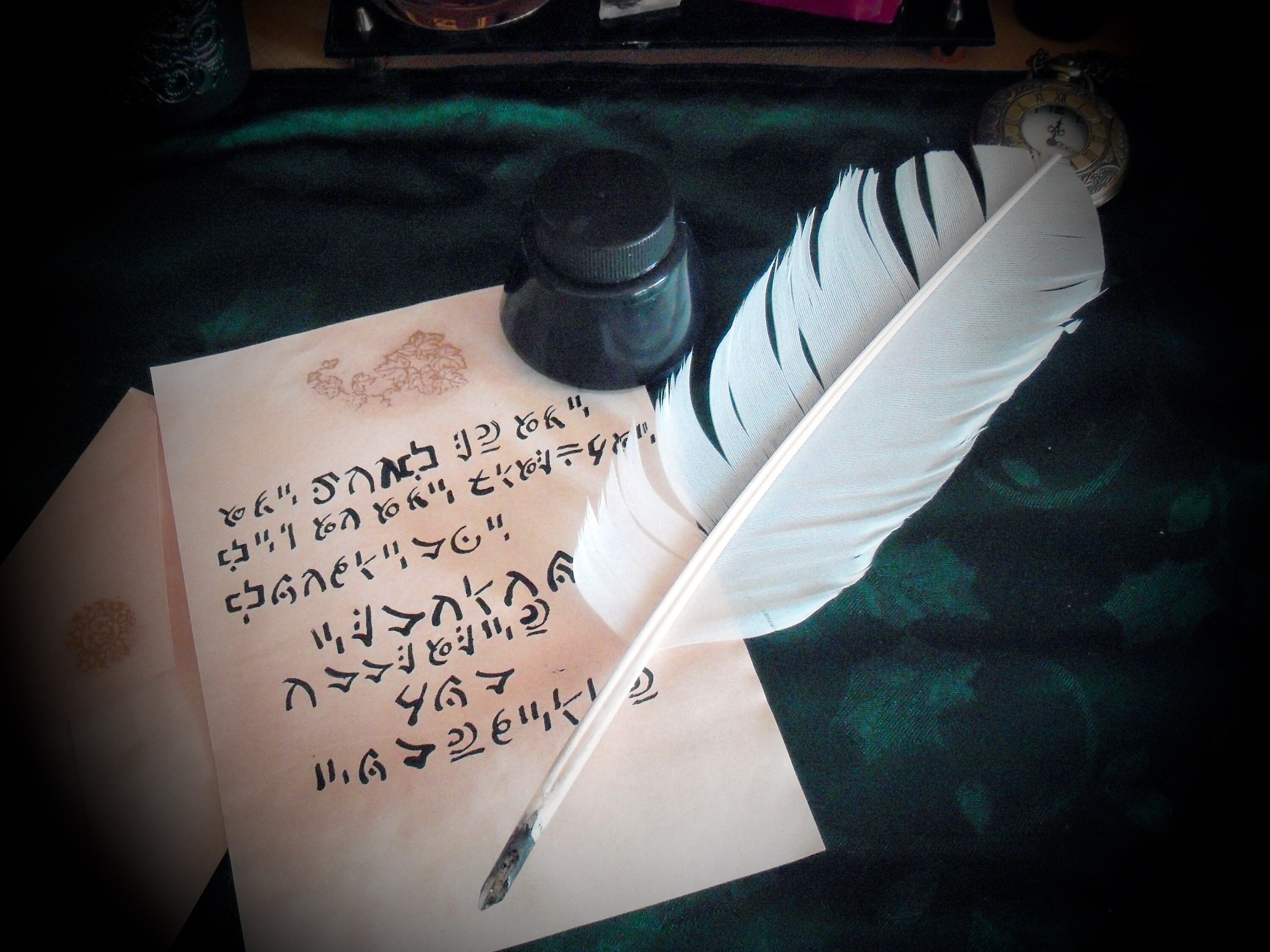 Natural Feather Writing Quills Etsy