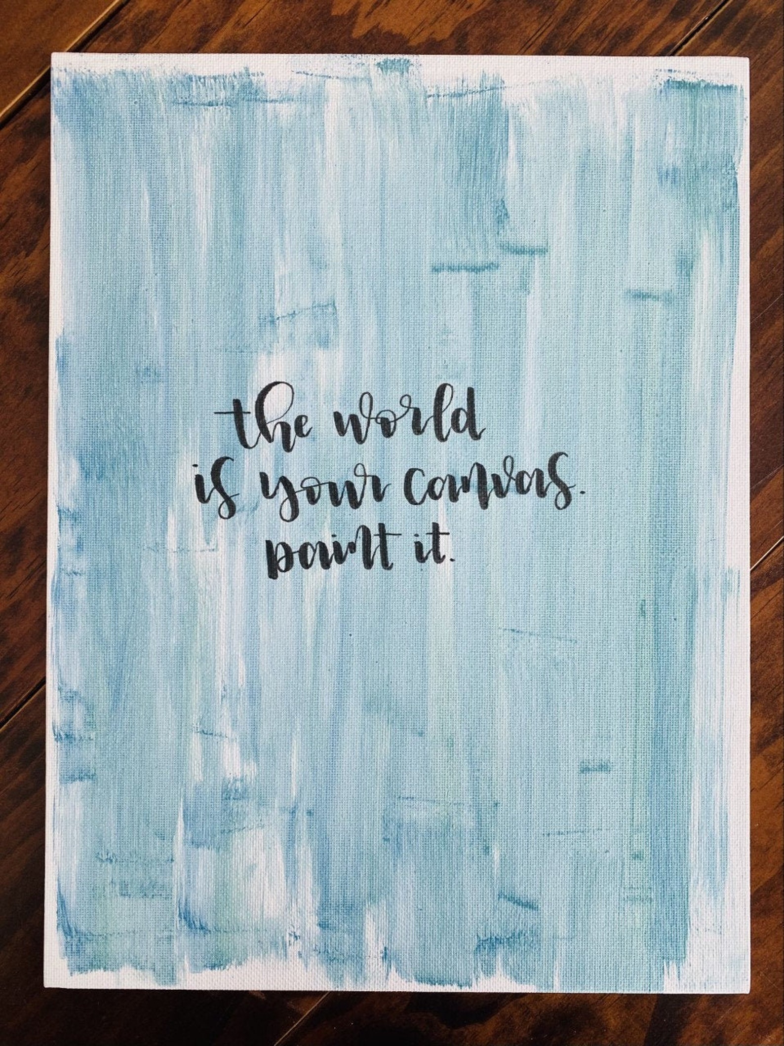 The World is Your Canvas Etsy