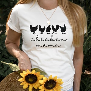 Chicken Mama Shirt, Chicken Owner Shirt, Chicken Shirt, Mothers Day Gift, Farm Life Shirt, Chicken Owner Gift, Minimalist Chicken Shirt