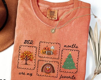 Favorite Time of the Year Fall Lover Shirt Comfort Colors Fall Shirt Halloween BER Months are my Favorite Tshirt BER Months Shirt