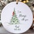 Our First Christmas Living Together Ornament - Personalized Ceramic Couple Ornament With Custom Names