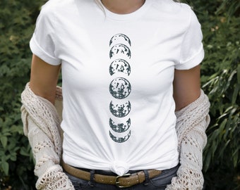Moon Phases Shirt, Celestial Shirt, Moon Phases, Moon Phase Tshirt, Just a Phase Tshirt, Celestial Moon Shirt, Celestial Top, Luna Shirt
