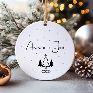 Personalized Couple First Christmas Together Ornament, Our First Christmas Together, Gift for Boyfriend Ornament, Together Ornament Gift