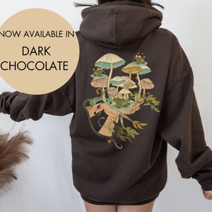 Witchy Goblincore Hoodie, Mushroom Hoodie, Frog Hoodie, Green Witch Hoodie, Goblincore Aesthetic, Frog Lover Hoodie, Witchy Clothing