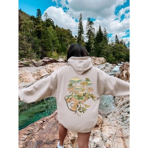Witchy Goblincore Hoodie, Mushroom Hoodie, Frog Hoodie, Green Witch Hoodie, Goblincore Aesthetic, Frog Lover Hoodie, Witchy Clothing