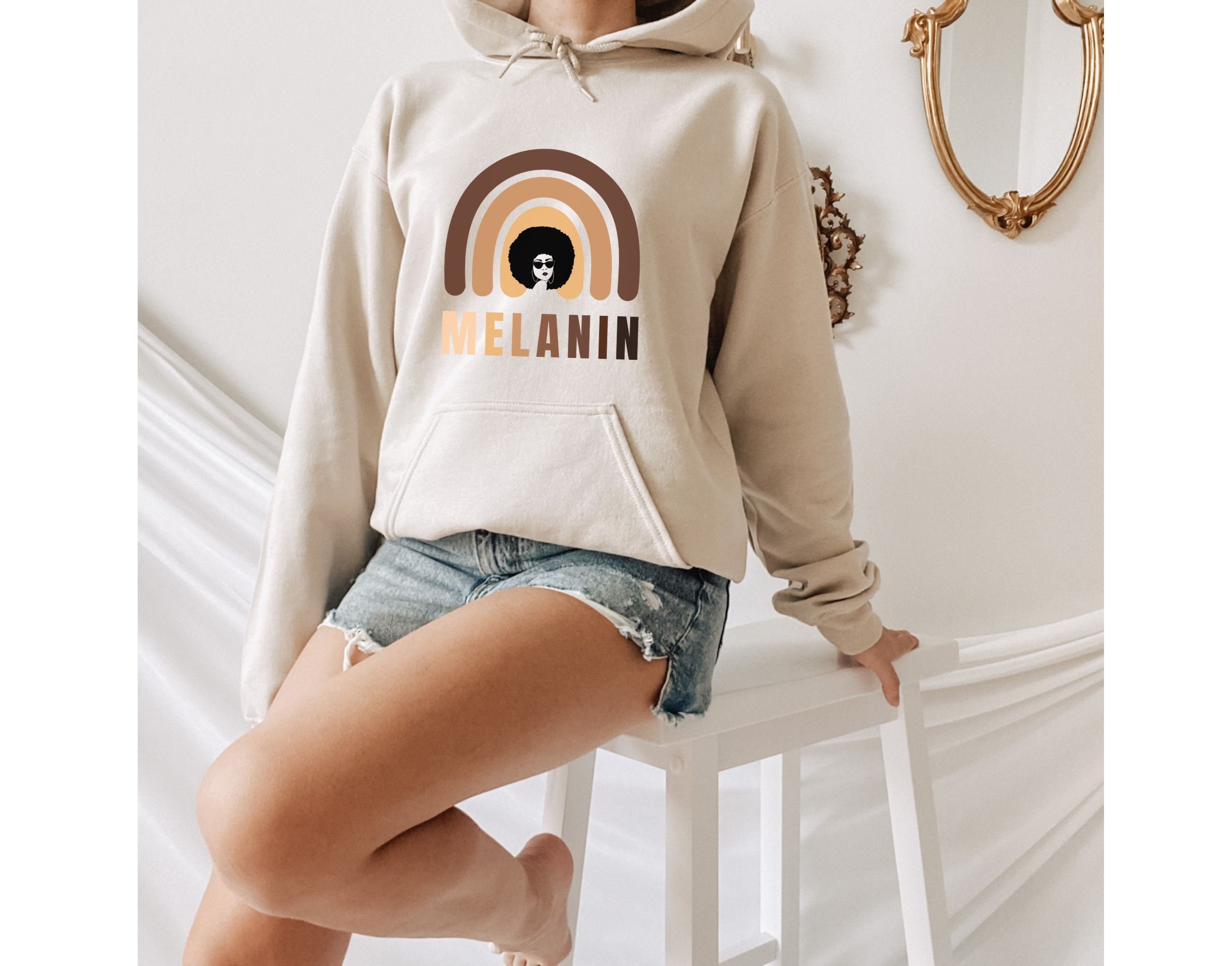 Shades of Melanin Hoodie, Melanin Girl Culture Melanin Hoodie