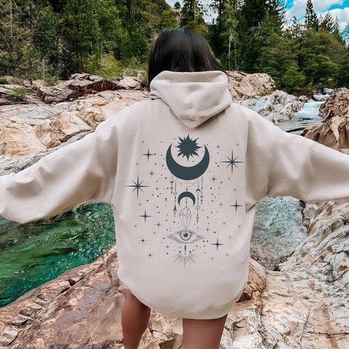 Witchy Celestial Hoodie, Celestial Hoodie, Witchy Moon Hoodie