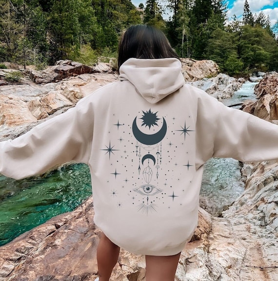 Witchy Celestial Hoodie, Celestial Hoodie, Witchy Moon Hoodie