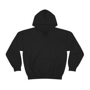 May include: A black hooded sweatshirt with a pouch pocket.