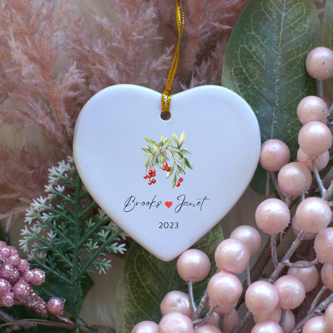 Couple First Christmas Together Ornament, Personalized Our First