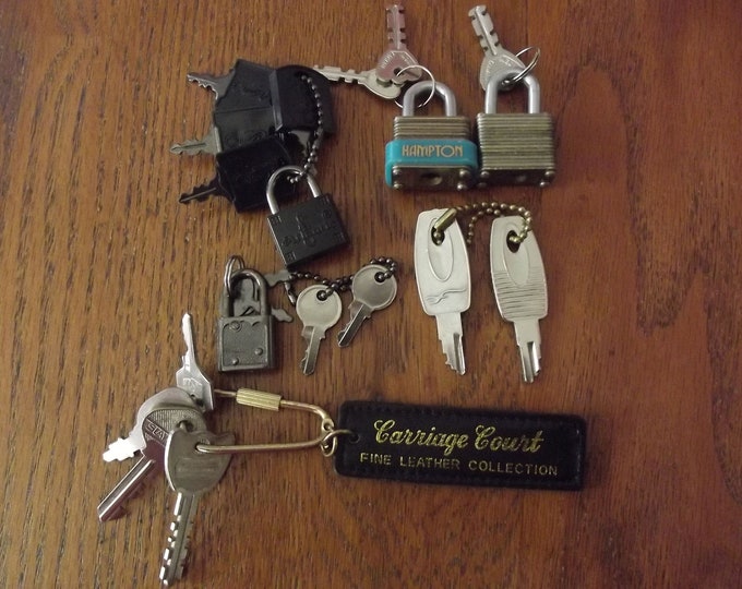 Luggage and Trinket Box Locks and Keys, Recently Added 4 Small Keys and