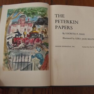 Ezra Jack Keats, The Peterkin Papers, by Lucretia P. Hale, Illustrated by Ezra Jack Keats, Vintage 1950&#39;s