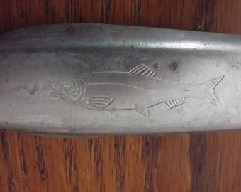 Aluminum Fish Scaler, Metal, Vintage, Camping, Fishing, Vintage Mid Century